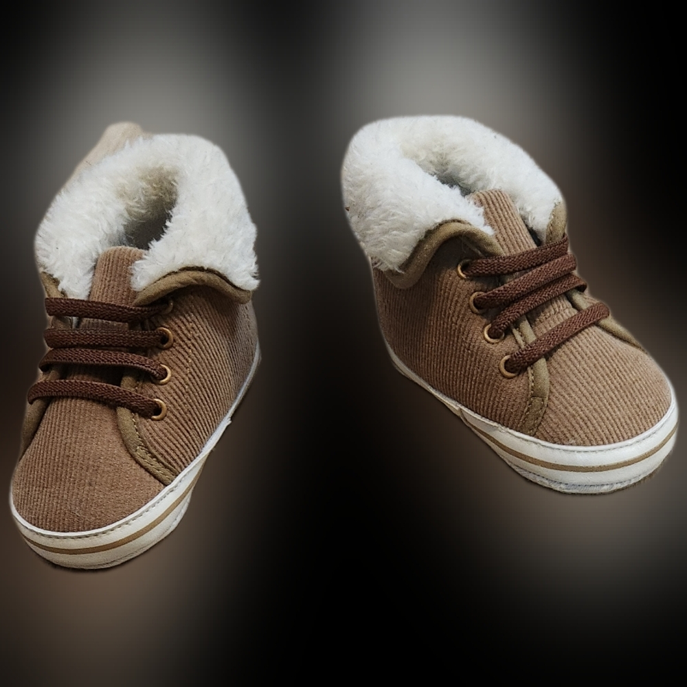 #KI-25 Little Me Tan Colored Infant Boots